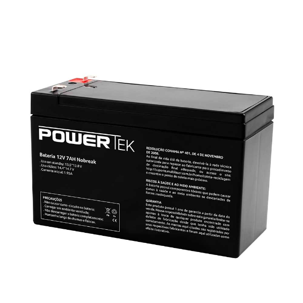 Imagem de Bateria 12v 7ah Para Nobreak - En013 - Powertek