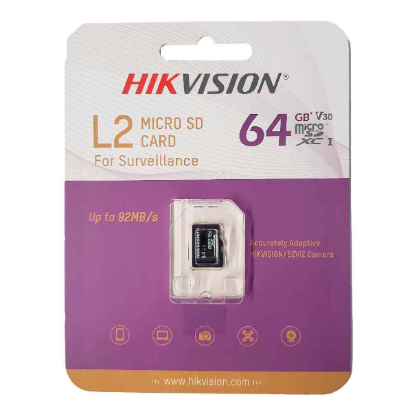 Imagem de Cartao De Memoria Hikvision Microsdxc L2 Class 10uhs-I 64gb  - Hs-Tf-L2(Std)/64g/P
