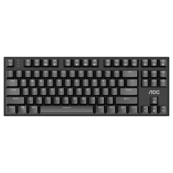 Imagem de Teclado Com Fio Gamer Mecânico AOC TKL GK450 Red Switch, USB-C - GK450BR/FG
